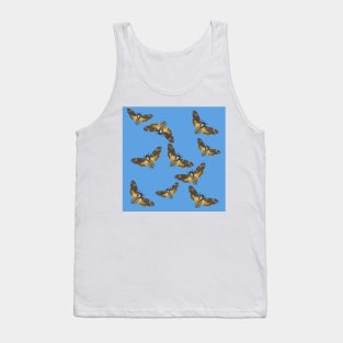 Death's Head Moths Blue Tank Top